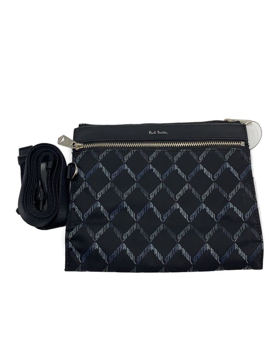 Paul Smith Shoulder Bag Nylon BLK All Over Pattern