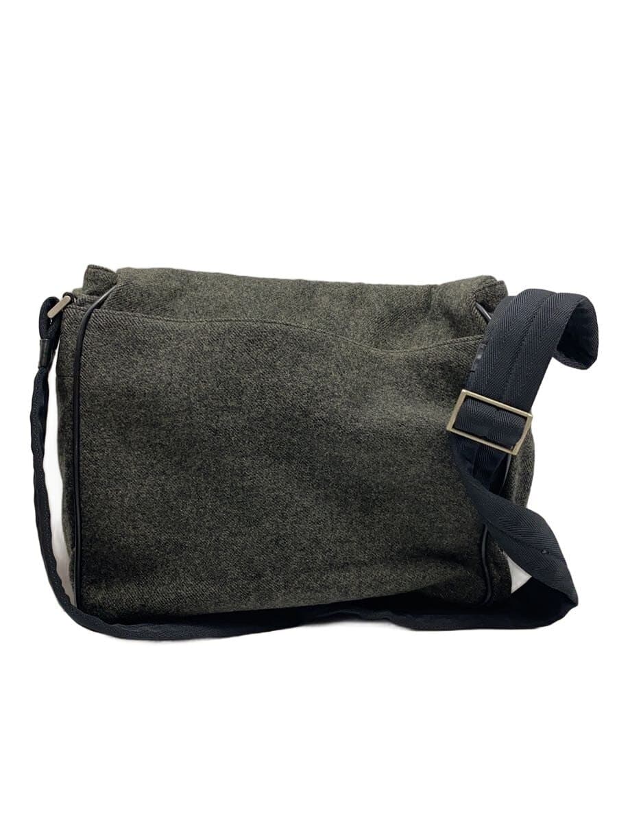 PRADA shoulder bag wool GRY solid color 3