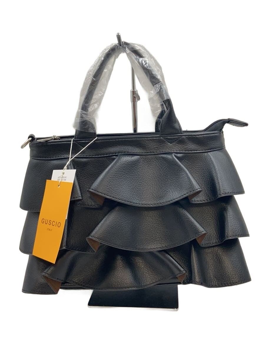 GUSCIO Handbag Faux Leather BLK Solid 12-1162