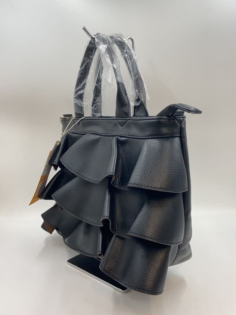 GUSCIO Handbag Faux Leather BLK Solid 12-1162 2