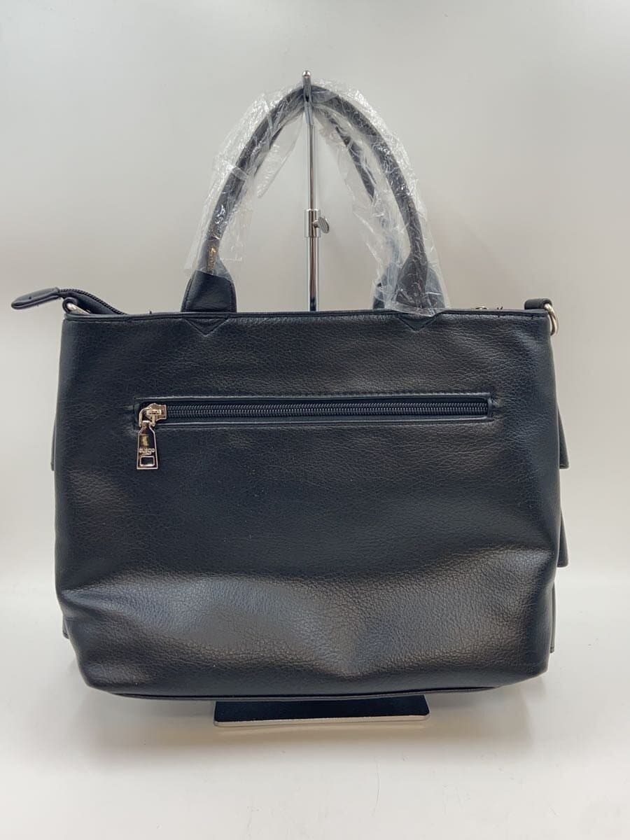 GUSCIO Handbag Faux Leather BLK Solid 12-1162 3