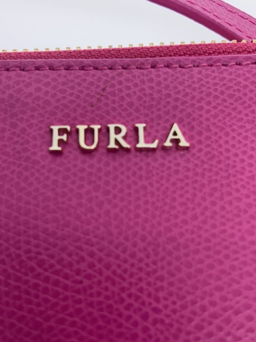 FURLA Shoulder Bag Leather PNK Solid 5