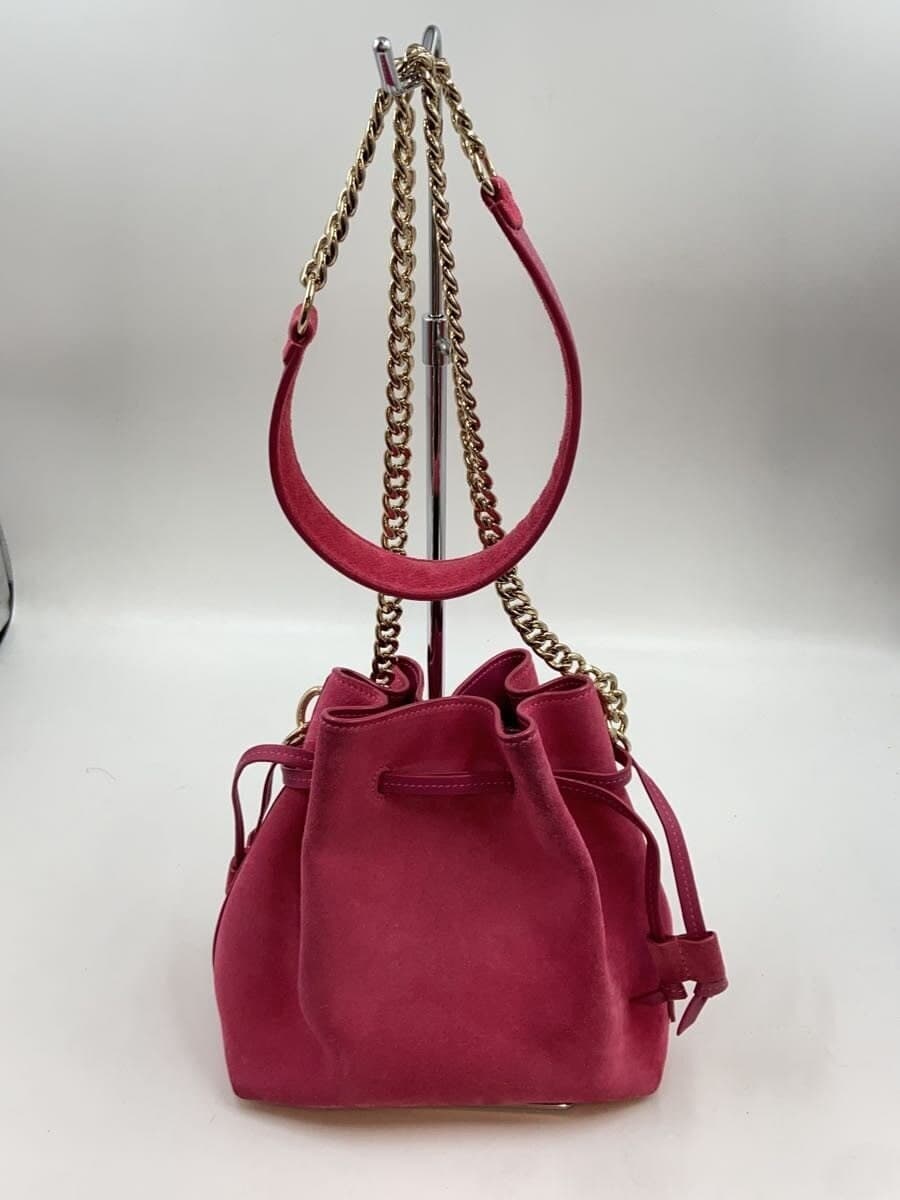 JIMMY CHOO shoulder bag suede PNK 3