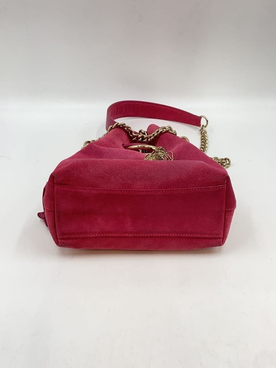 JIMMY CHOO shoulder bag suede PNK 4