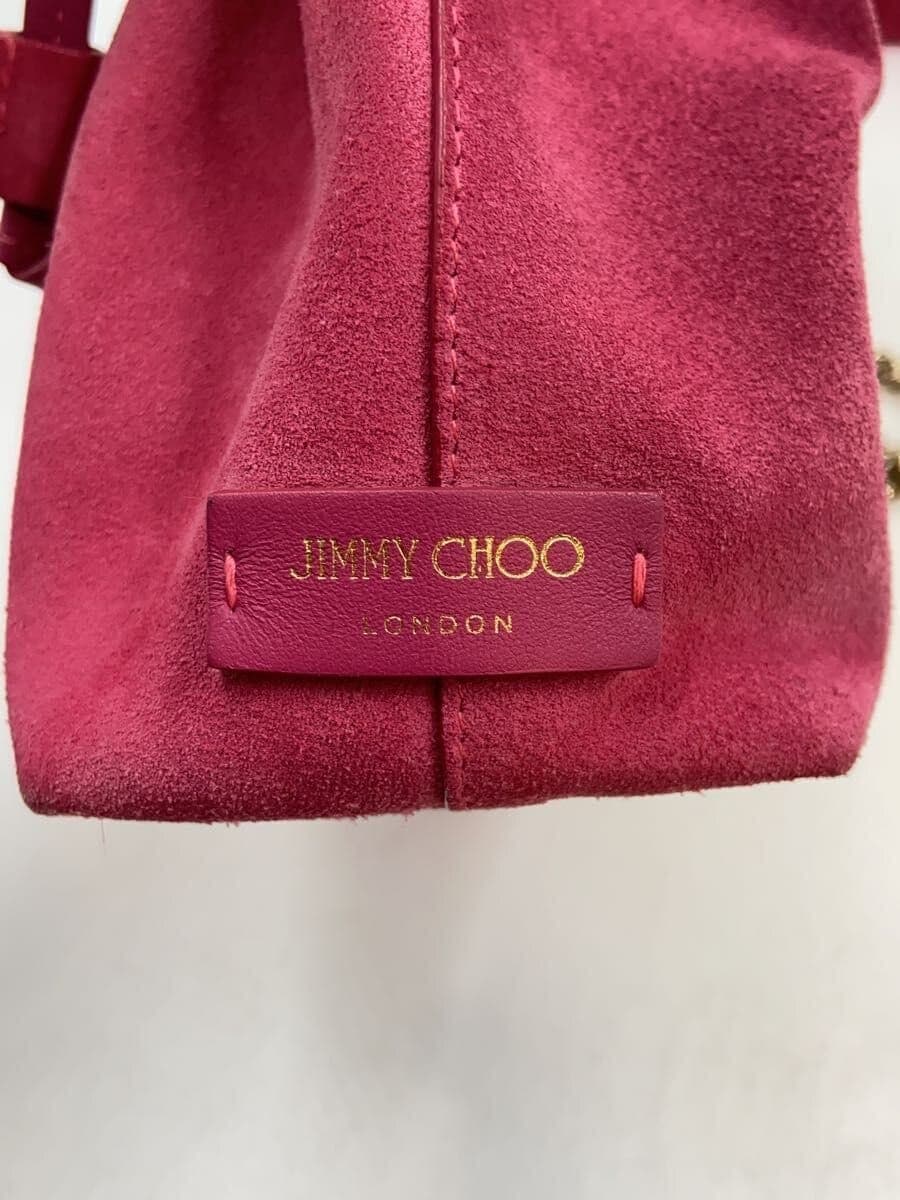 JIMMY CHOO shoulder bag suede PNK 5