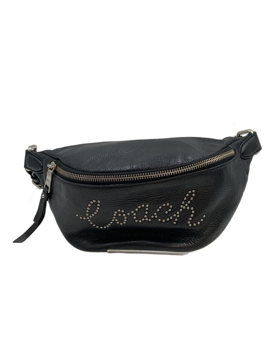 COACH Waist Bag Leather BLK F88875