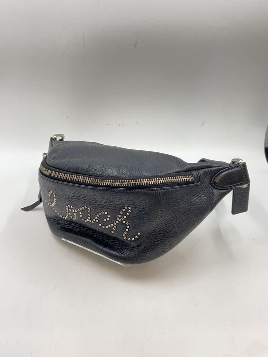 COACH Waist Bag Leather BLK F88875 2