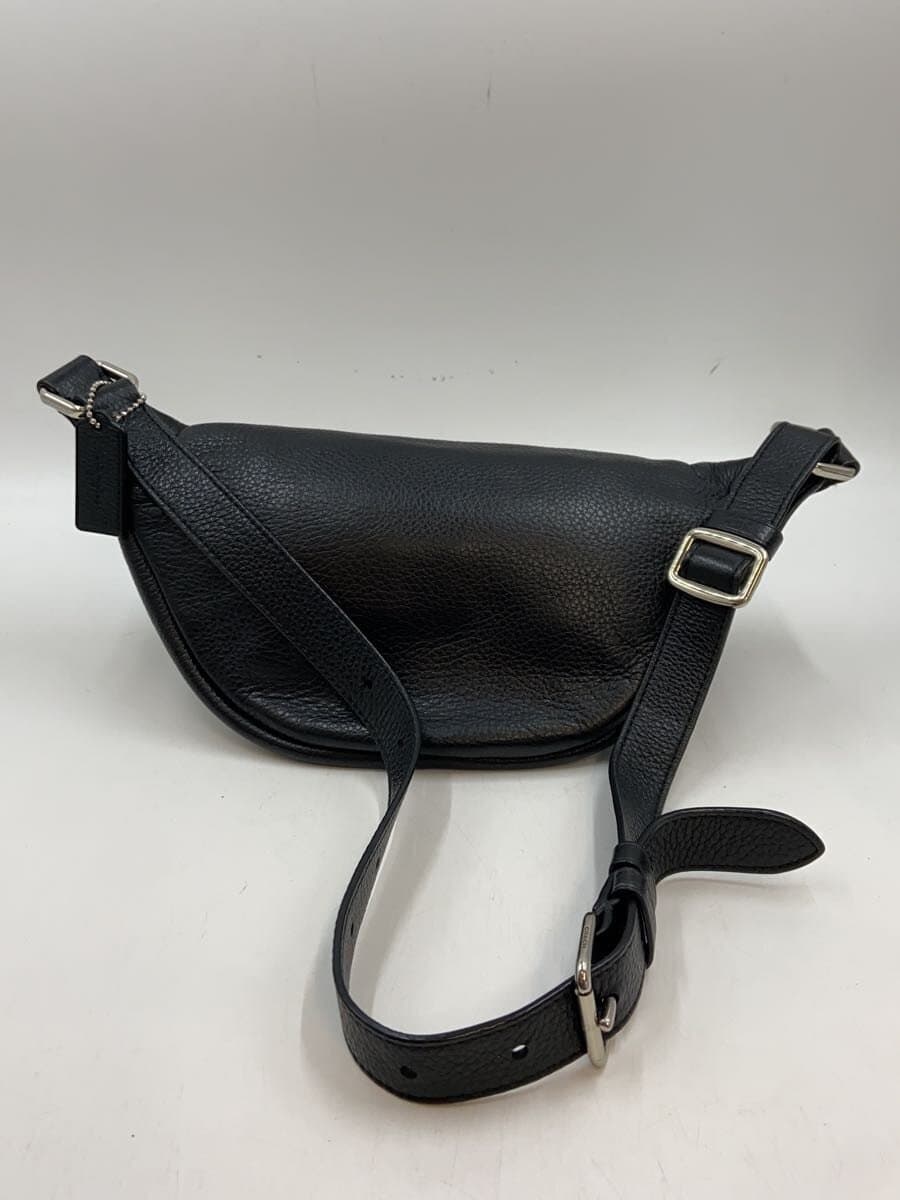 COACH Waist Bag Leather BLK F88875 3