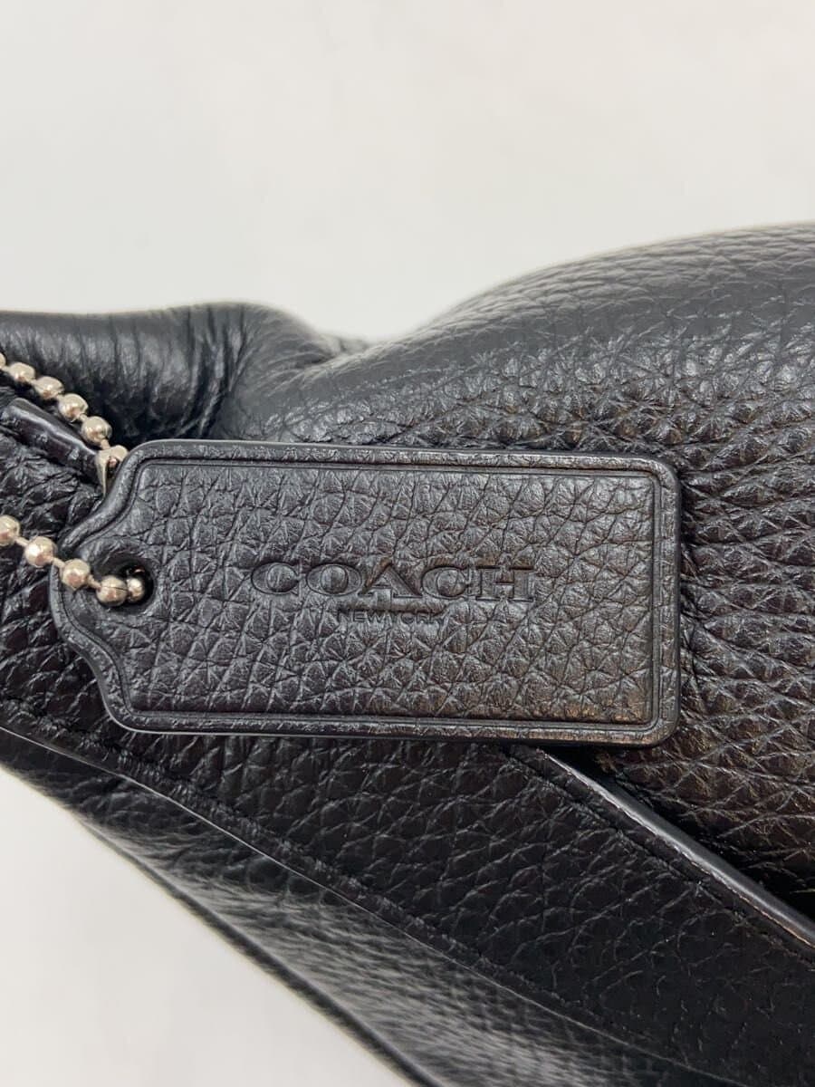 COACH Waist Bag Leather BLK F88875 5