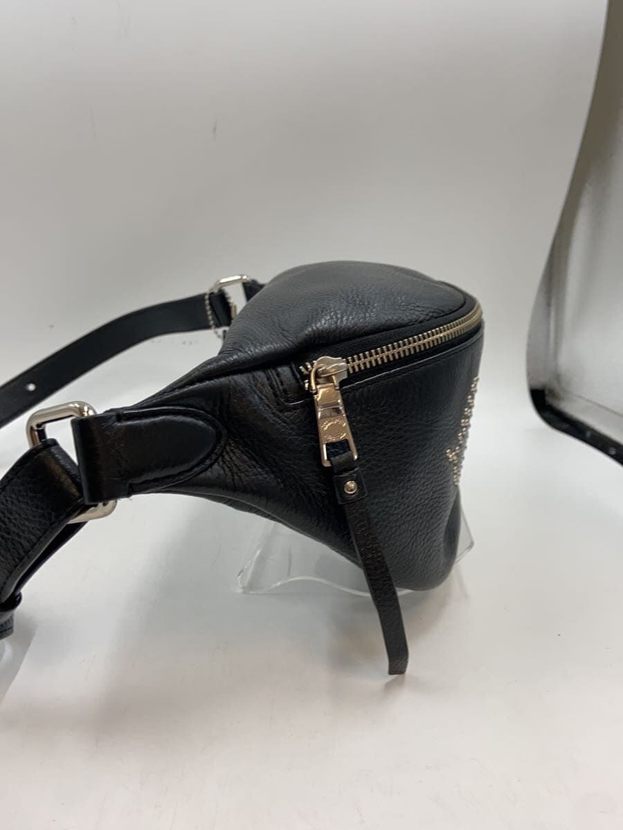 COACH Waist Bag Leather BLK F88875 7