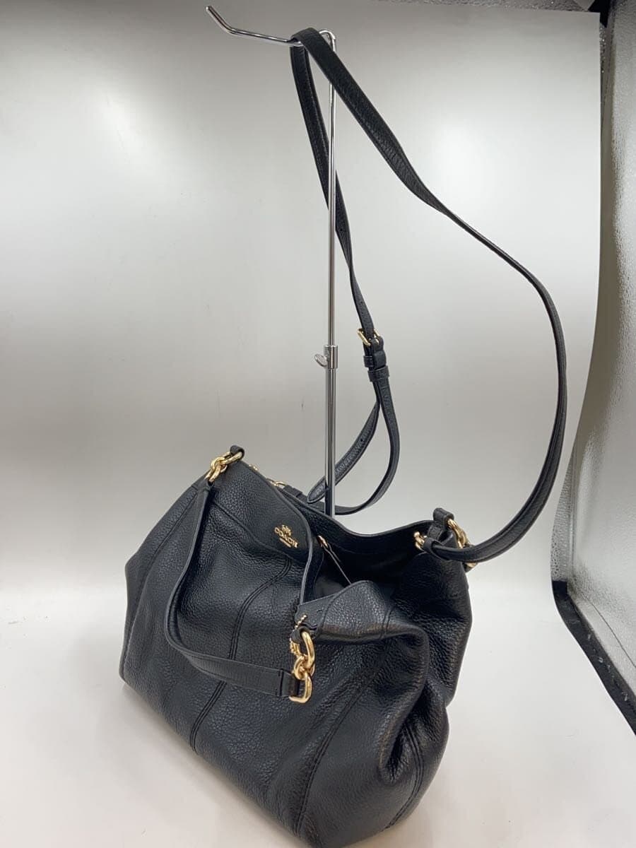COACH Shoulder Bag Leather BLK Solid F28992 2