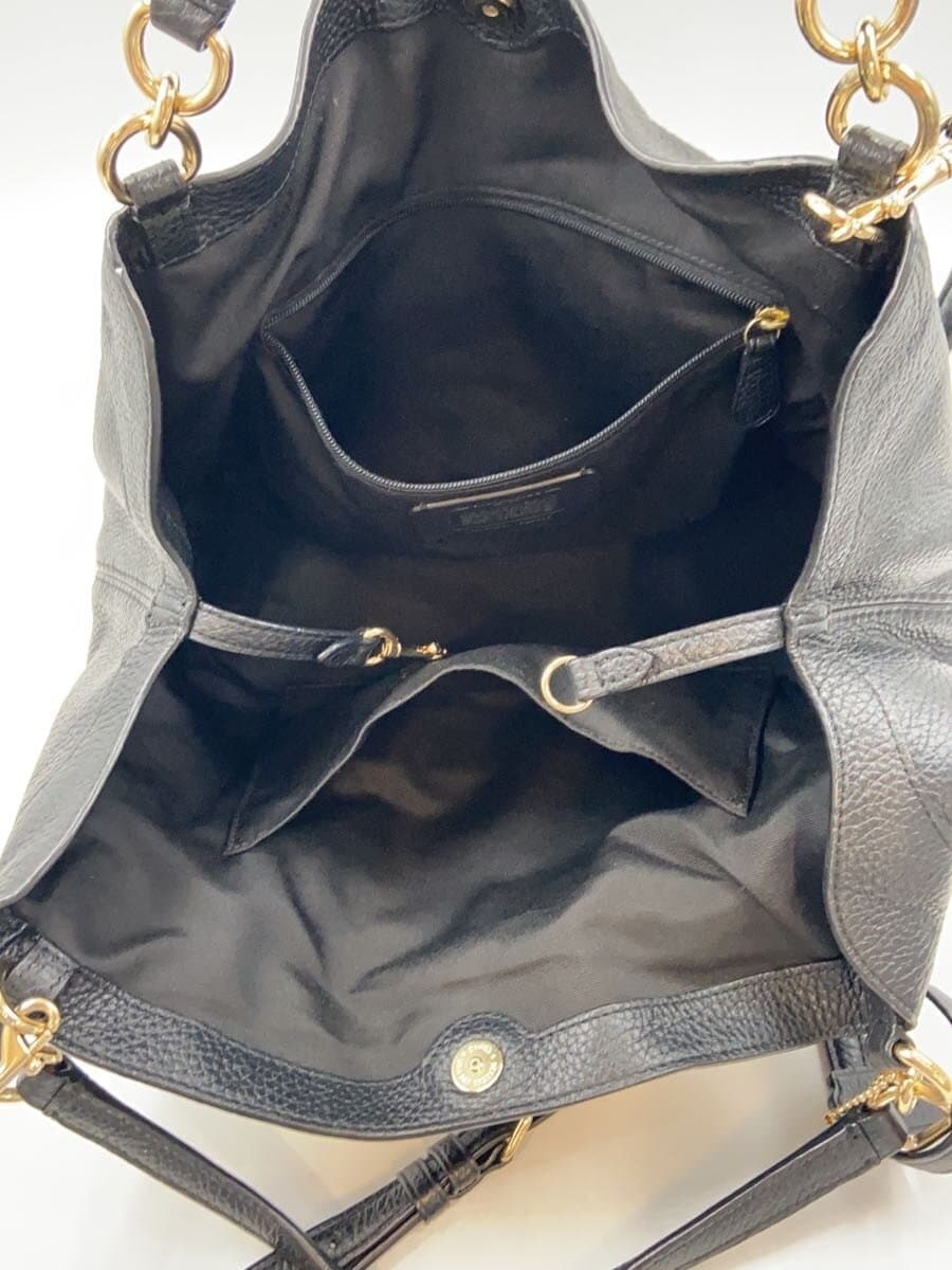 COACH Shoulder Bag Leather BLK Solid F28992 7