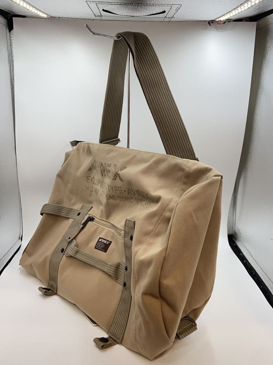 AVIREX Tote Bag Canvas BEG 7050-BB-JG 2