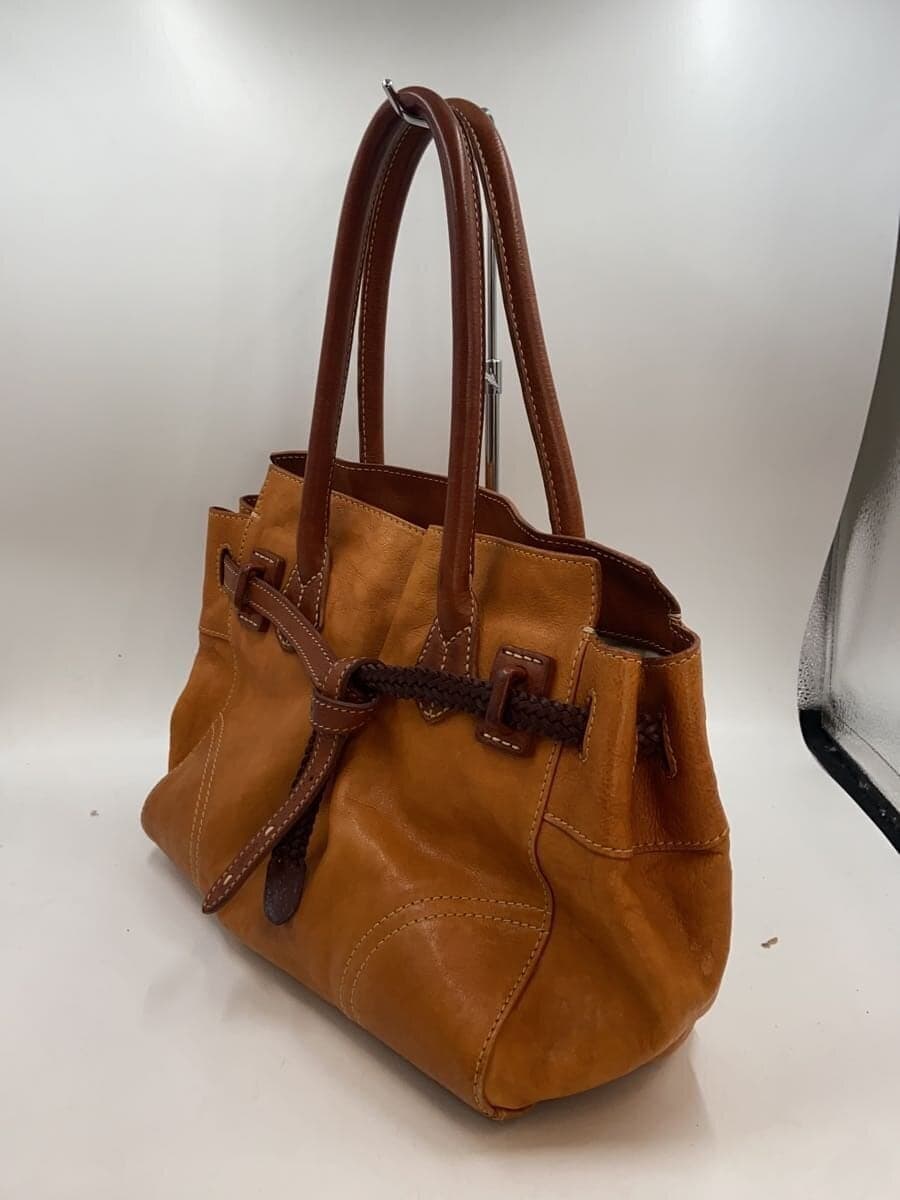 GENTEN handbag leather BRW plain 2