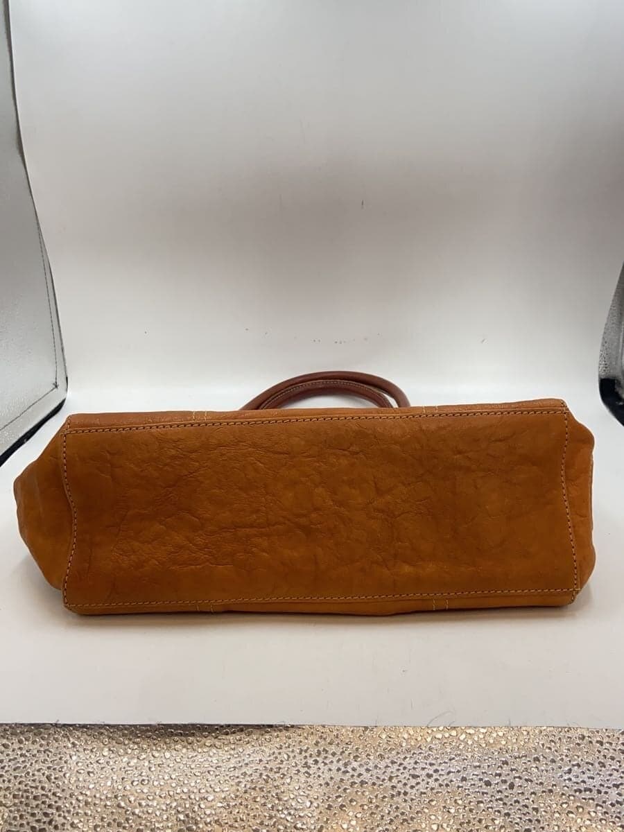 GENTEN handbag leather BRW plain 4