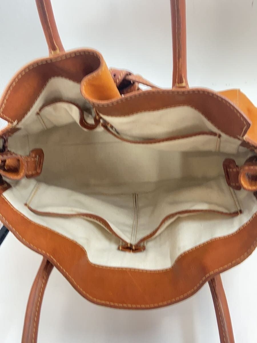 GENTEN handbag leather BRW plain 6