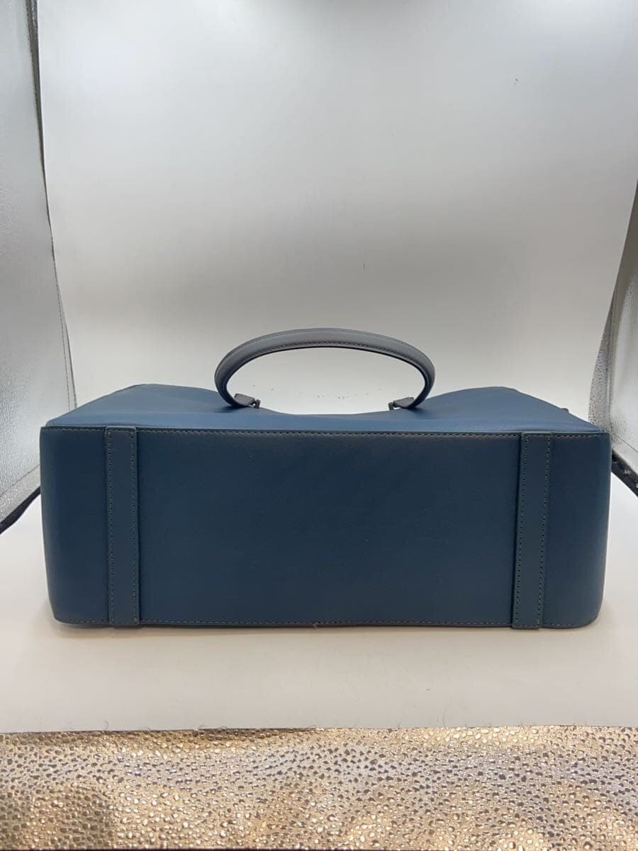 Paul Smith tote bag leather blue APS692 4