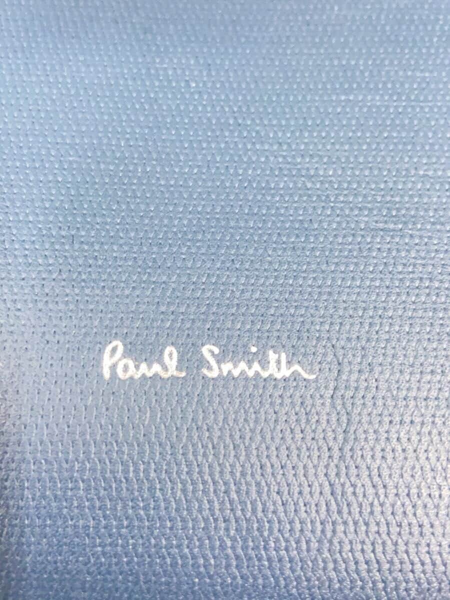 Paul Smith tote bag leather blue APS692 5