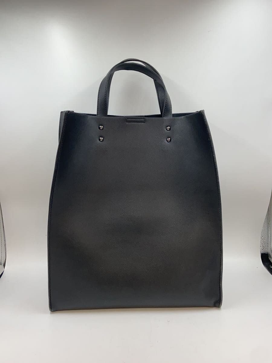 BBBY Banner Barrett Tote Bag Leather BLK Plain 3