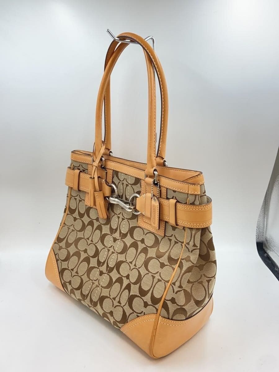 COACH Shoulder Bag Canvas CML All-over Pattern Signature Pattern 10247 2
