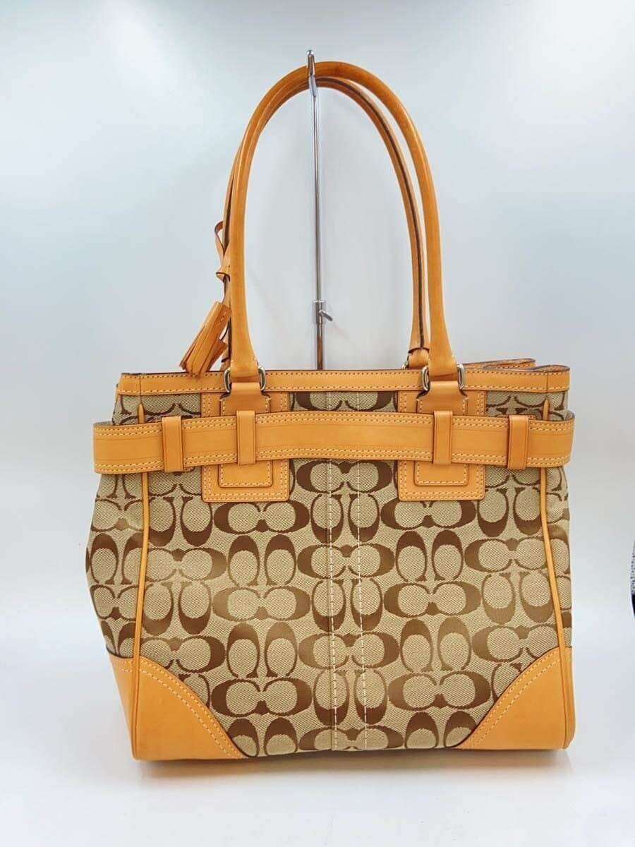 COACH Shoulder Bag Canvas CML All-over Pattern Signature Pattern 10247 3