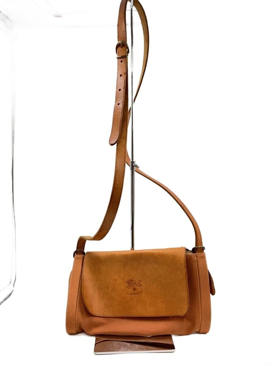 IL BISONTE Shoulder Bag Leather CML Plain