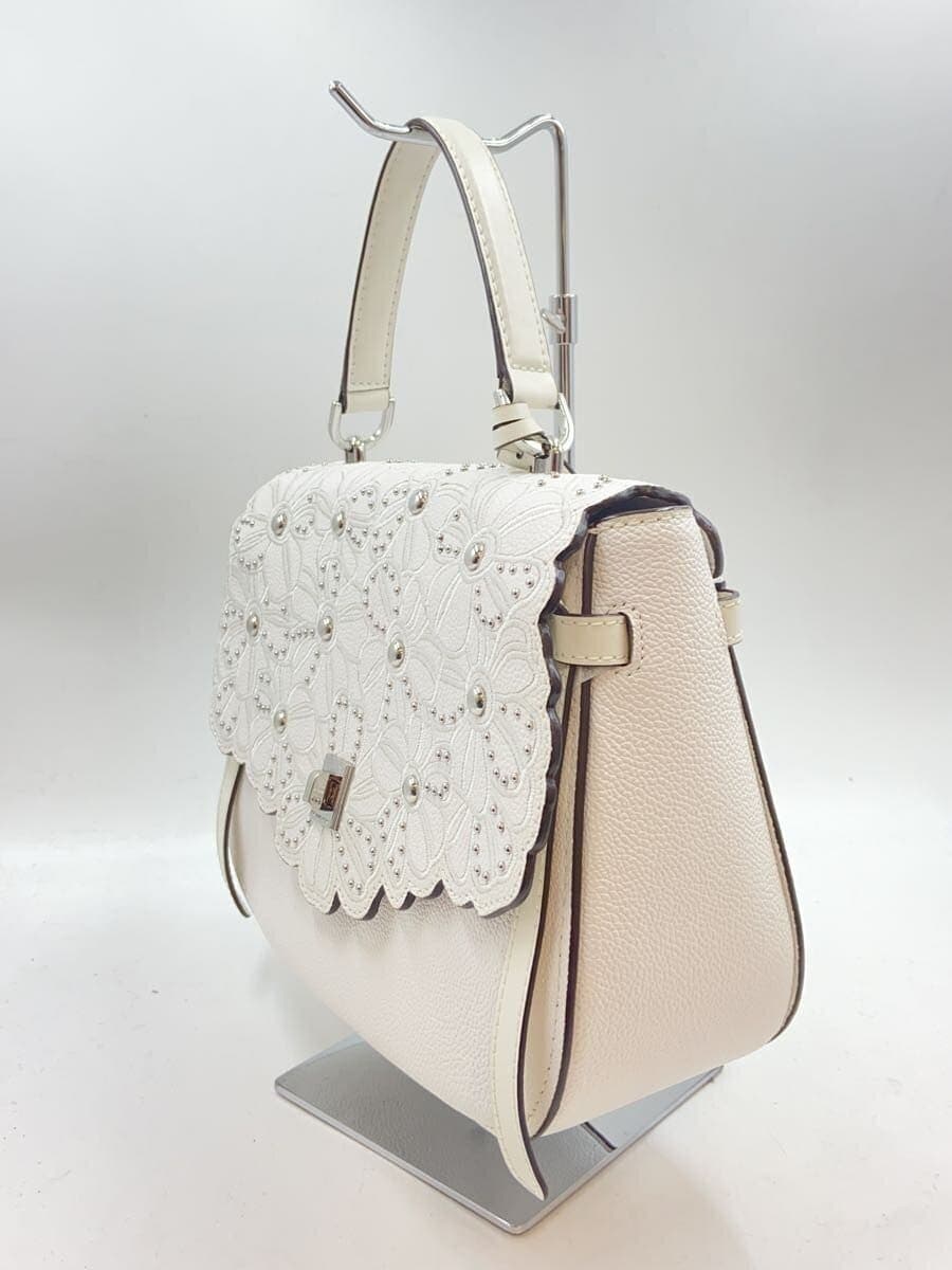 MICHAEL KORS Shoulder Bag Leather WHT 2