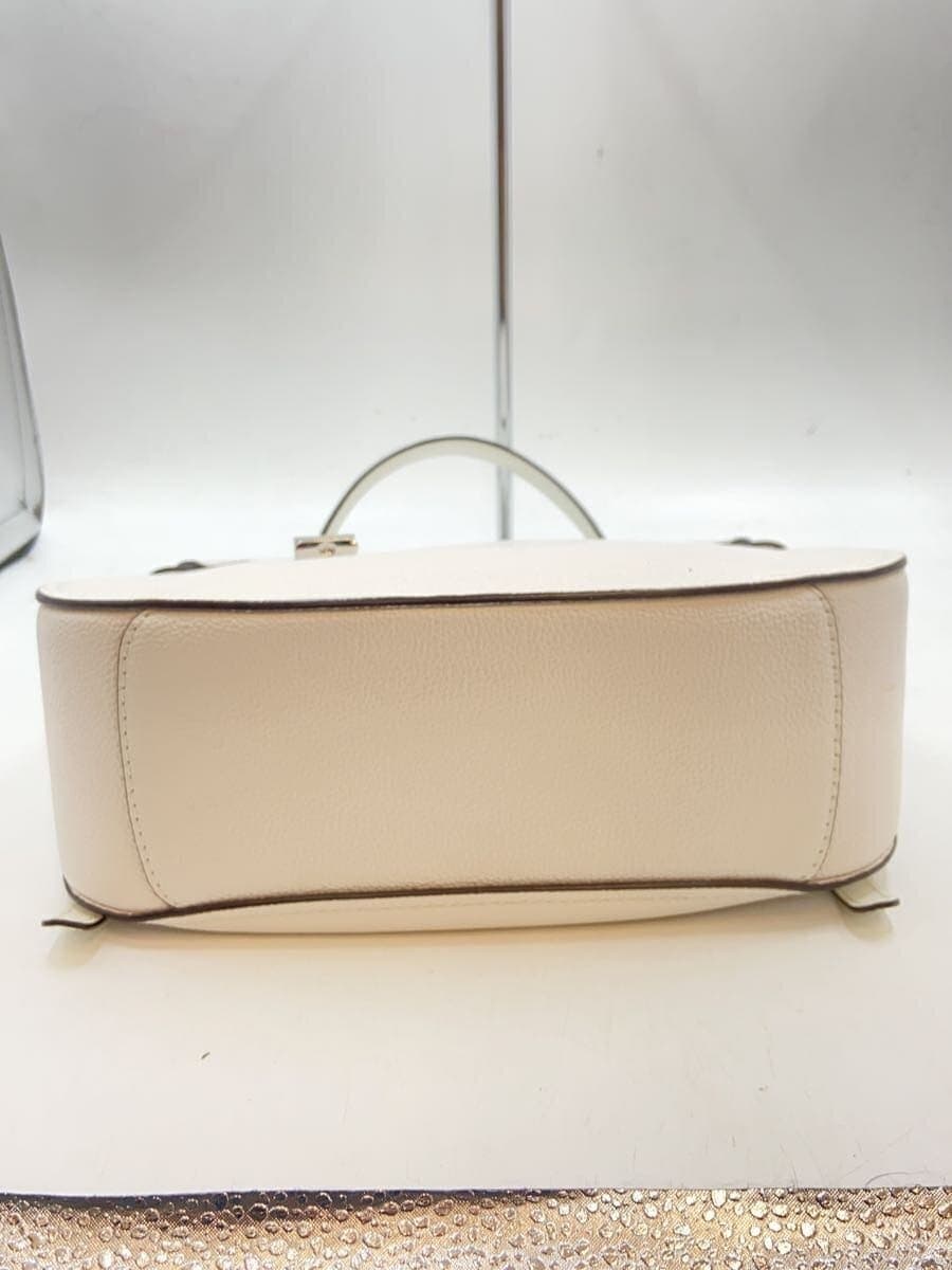MICHAEL KORS Shoulder Bag Leather WHT 4