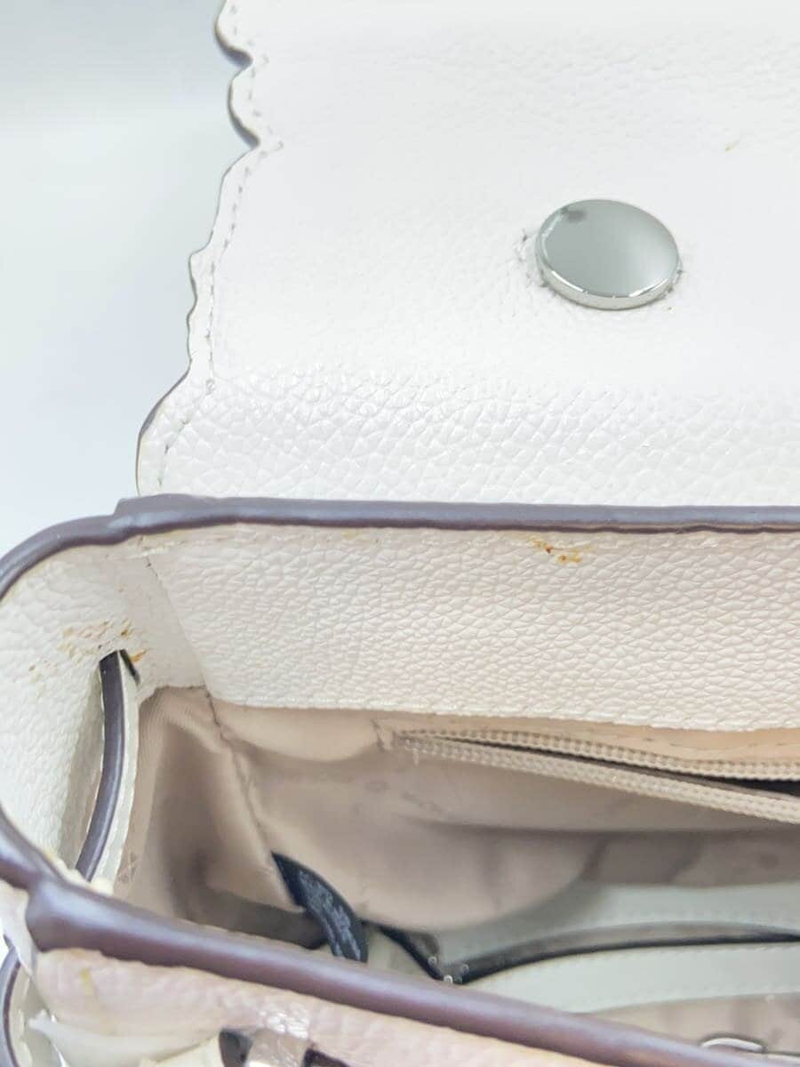 MICHAEL KORS Shoulder Bag Leather WHT 7