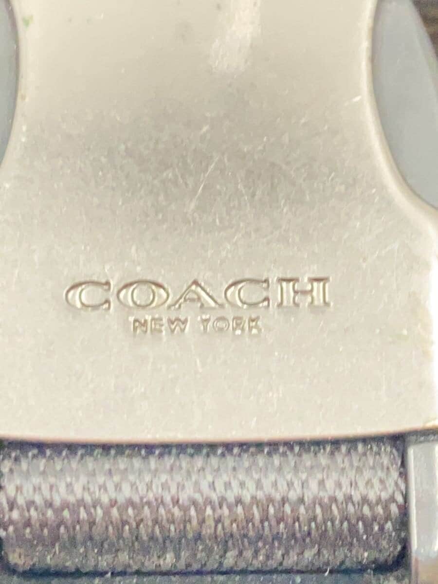 COACH Leather Black All-over pattern C3134 5