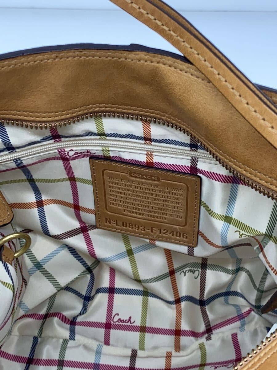 COACH Sophie _Bleecker _Camel Leather CML Solid 6