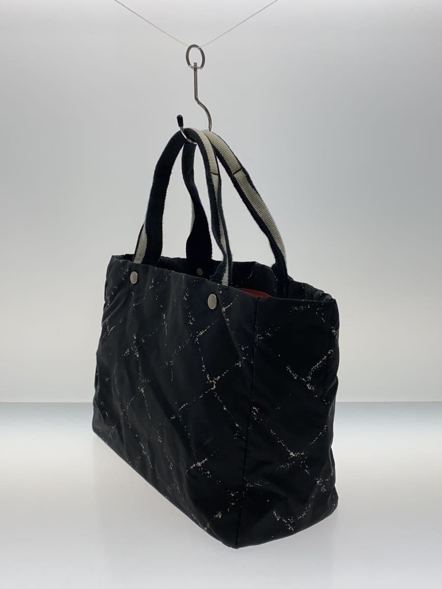 CHANEL Tote Bag BLK All Over Pattern 2