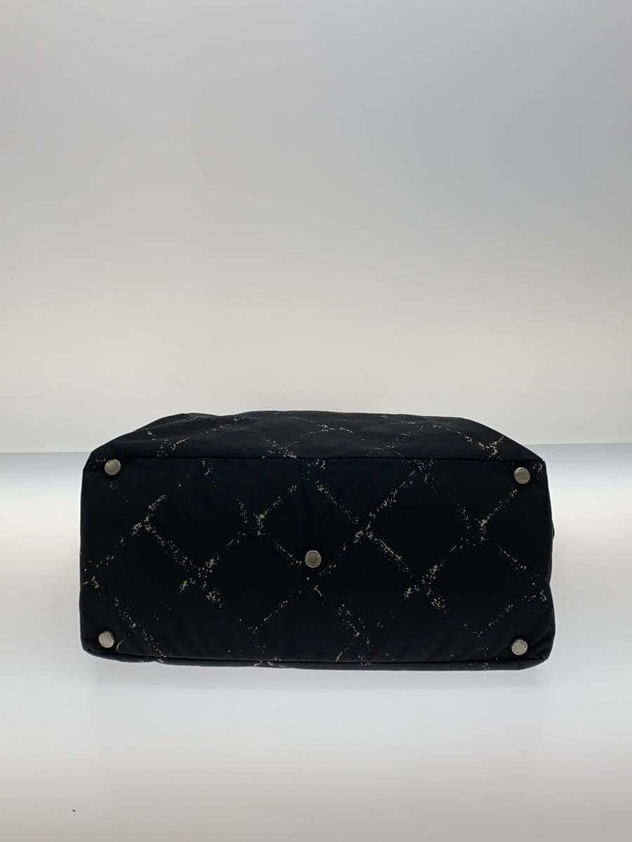 CHANEL Tote Bag BLK All Over Pattern 4