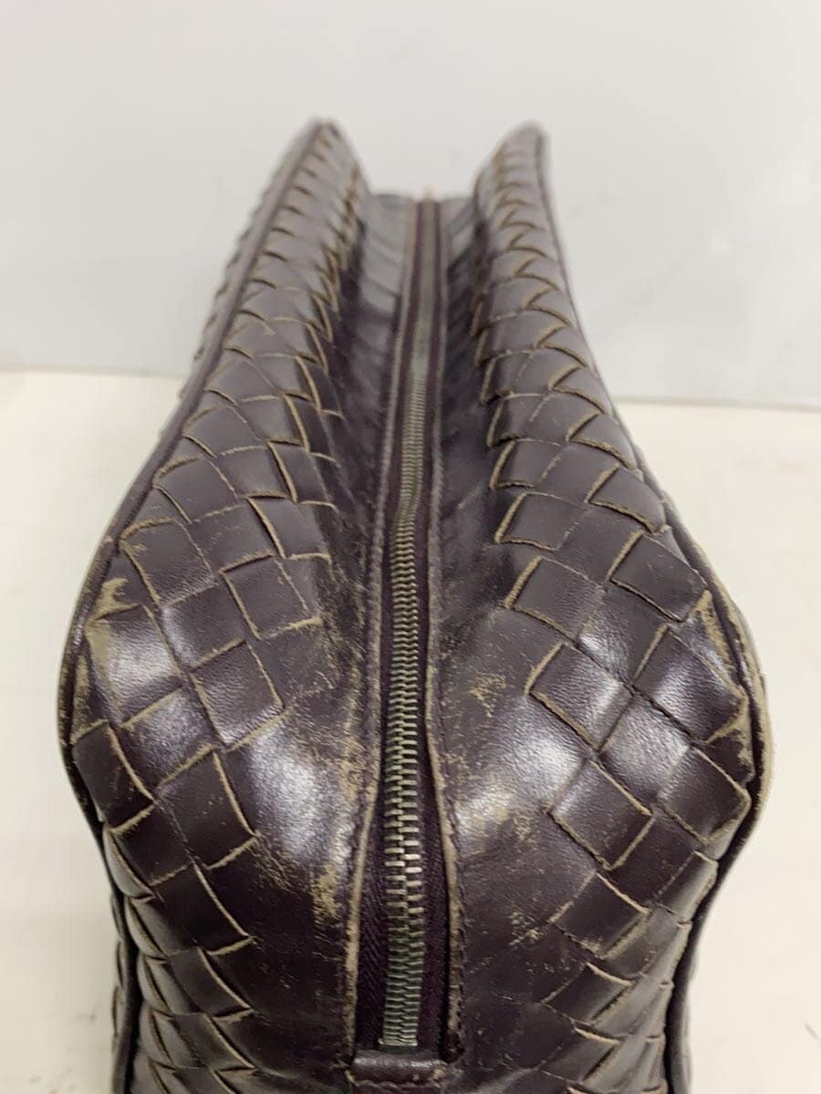 BOTTEGA VENETA Second Bag Leather BRW In Tres 7