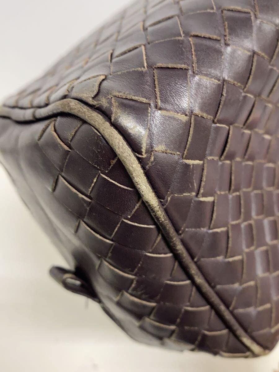 BOTTEGA VENETA Second Bag Leather BRW In Tres 8