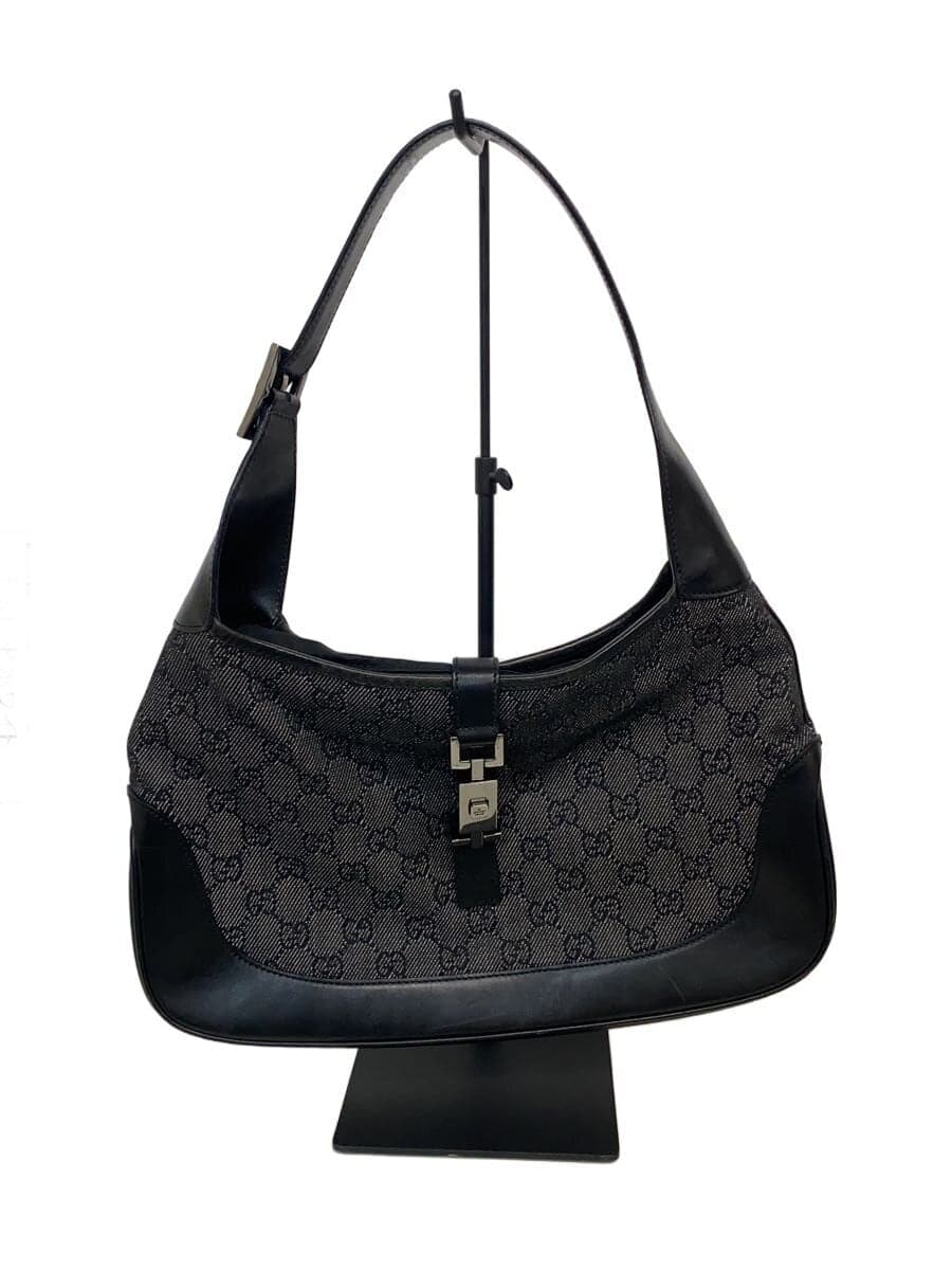 GUCCI One Shoulder Bag_Jackie Canvas BLK