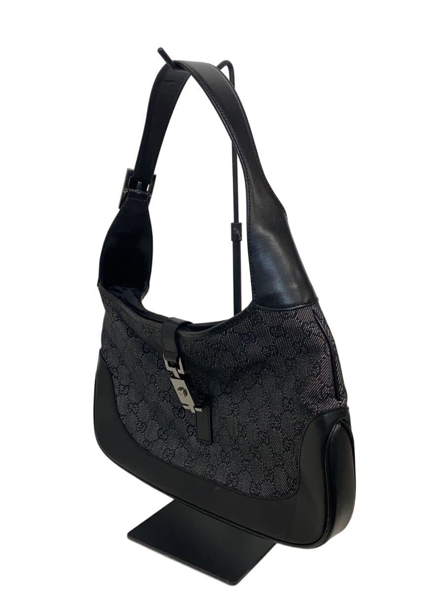 GUCCI One Shoulder Bag_Jackie Canvas BLK 2