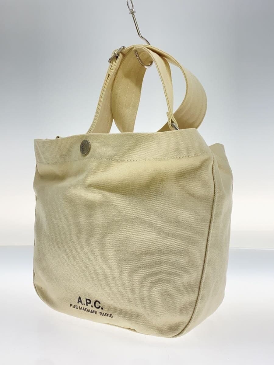 A.P.C. BESACE JOURNAL SMALL Shoulder bag Canvas CRM 2