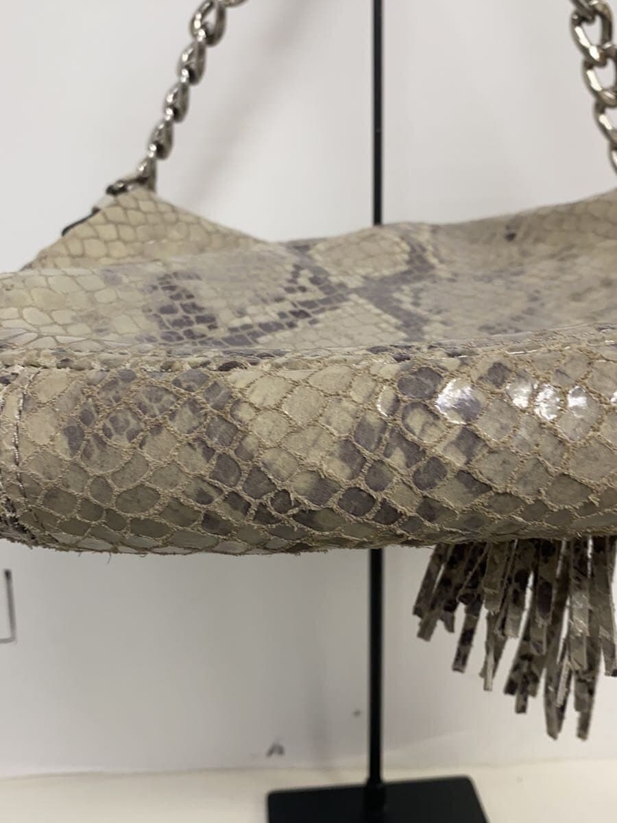 MICHAEL KORS Shoulder Bag Leather GRY Animal 4