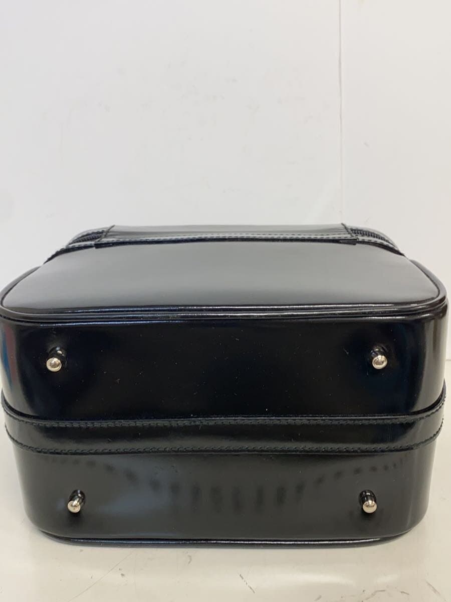 GUCCI shoulder bag enamel BLK bamboo vanity minor deterioration 4