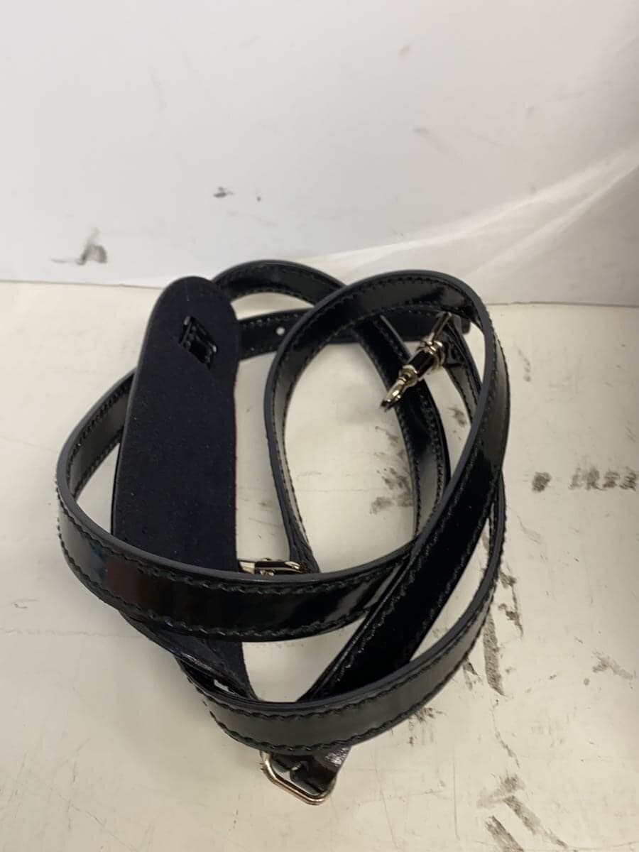 GUCCI shoulder bag enamel BLK bamboo vanity minor deterioration 7