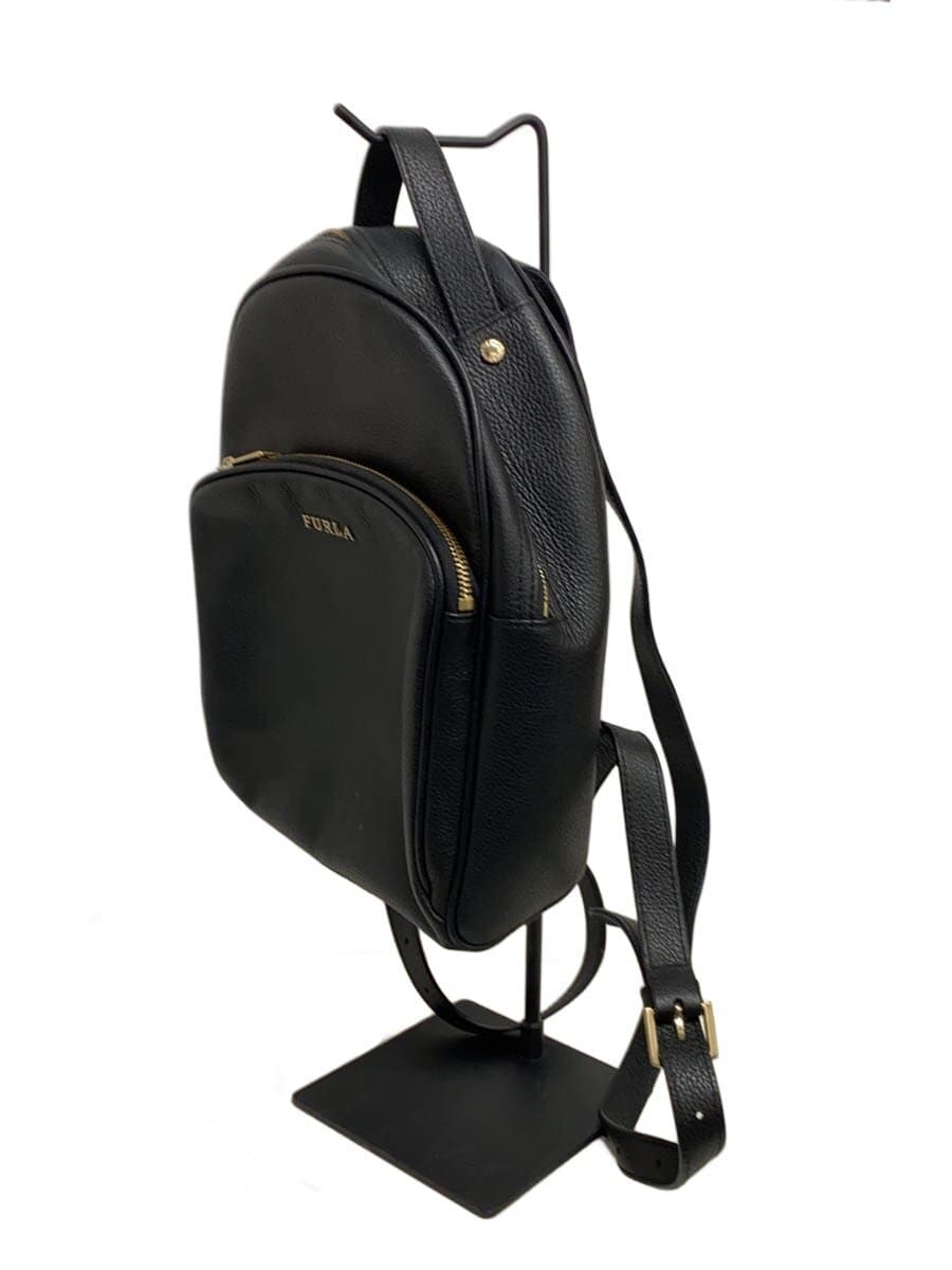 FURLA Backpack Leather Black 2