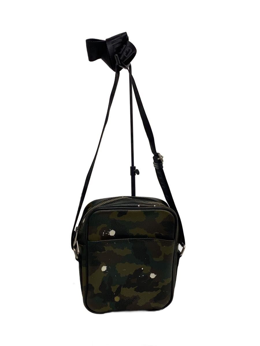 Gentil Bandit Shoulder Bag Leather KHK Camouflage