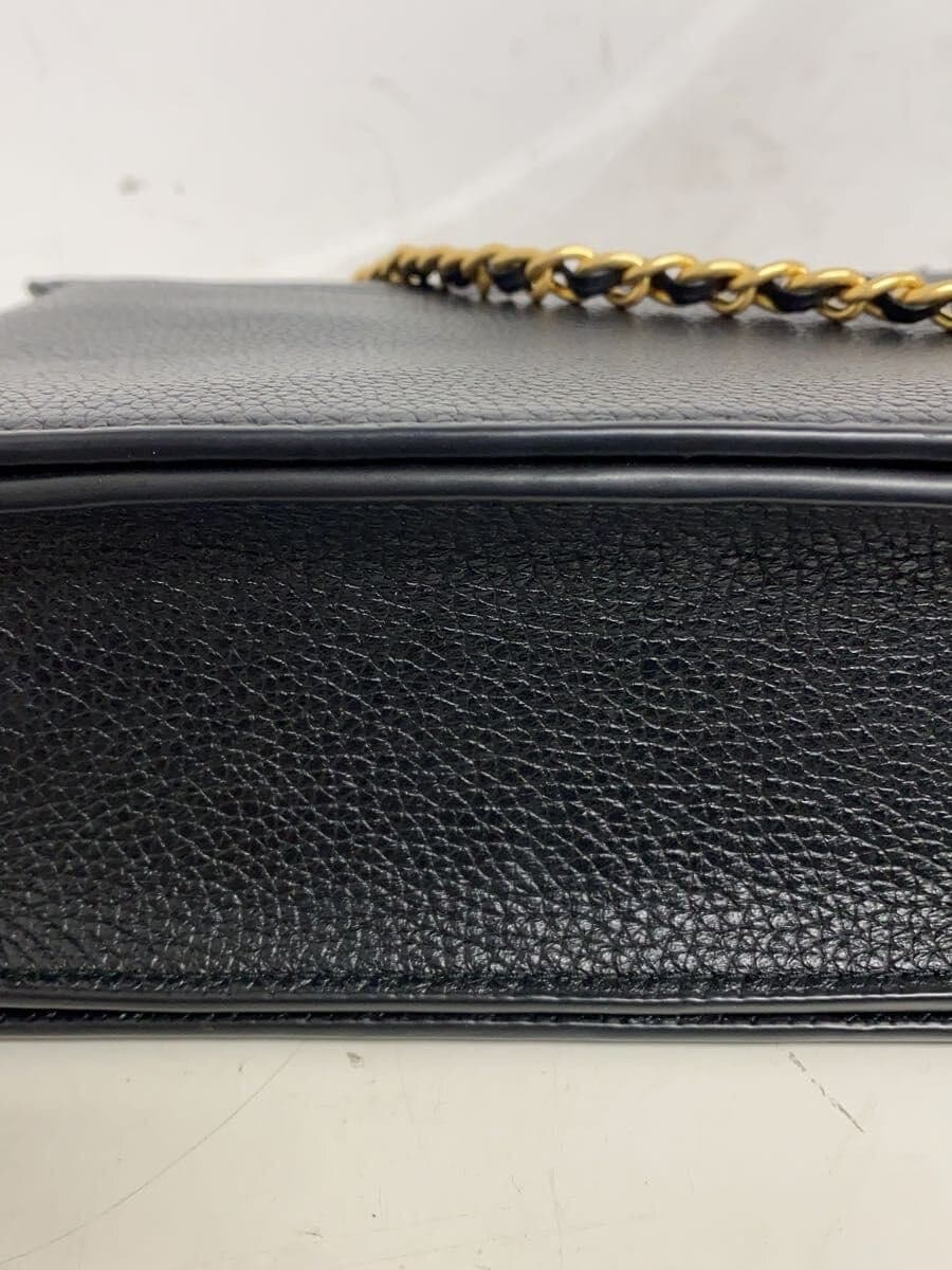 TORY BURCH Chain Shoulder Bag Leather BLK Plain 4