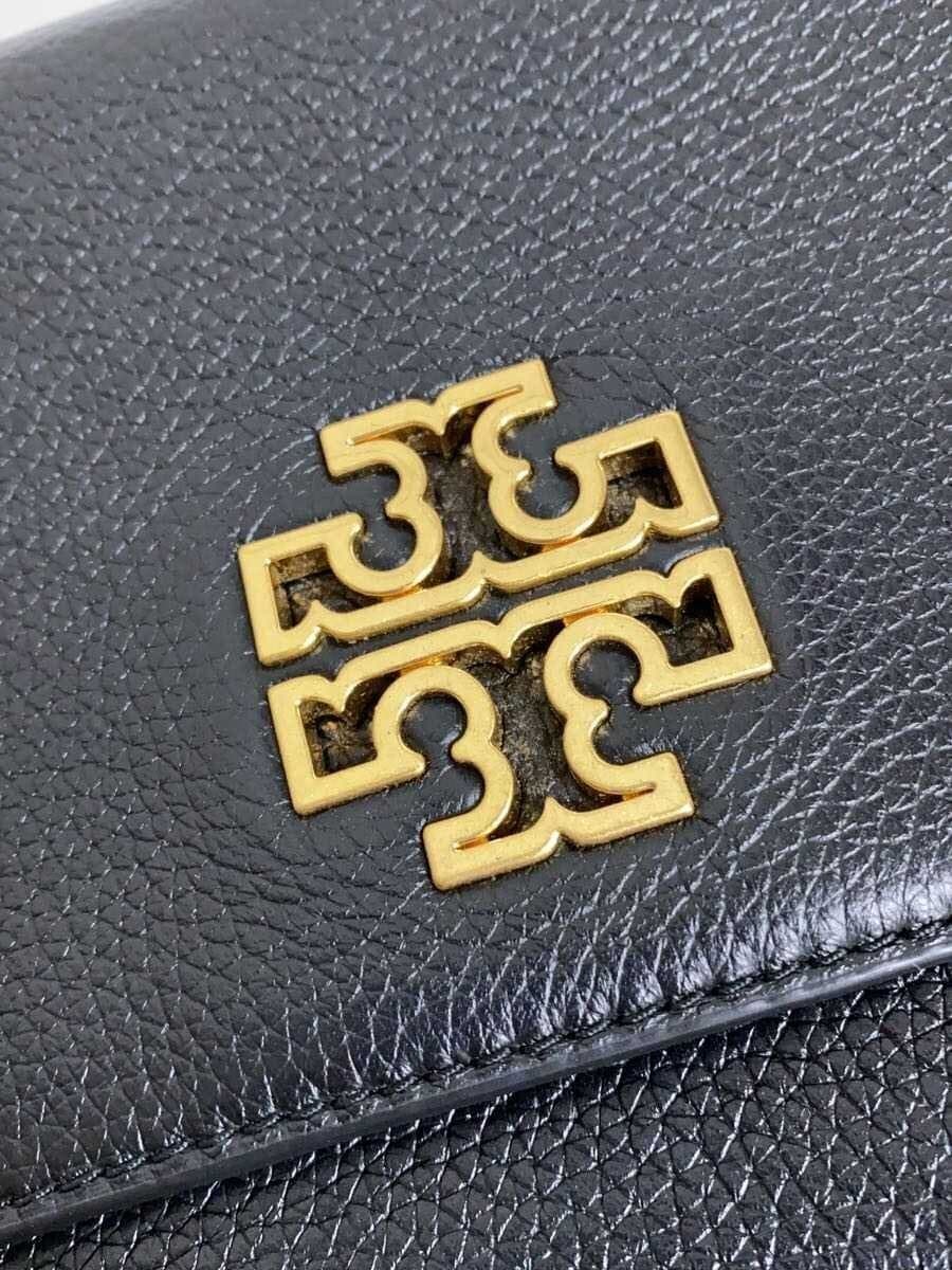 TORY BURCH Chain Shoulder Bag Leather BLK Plain 5