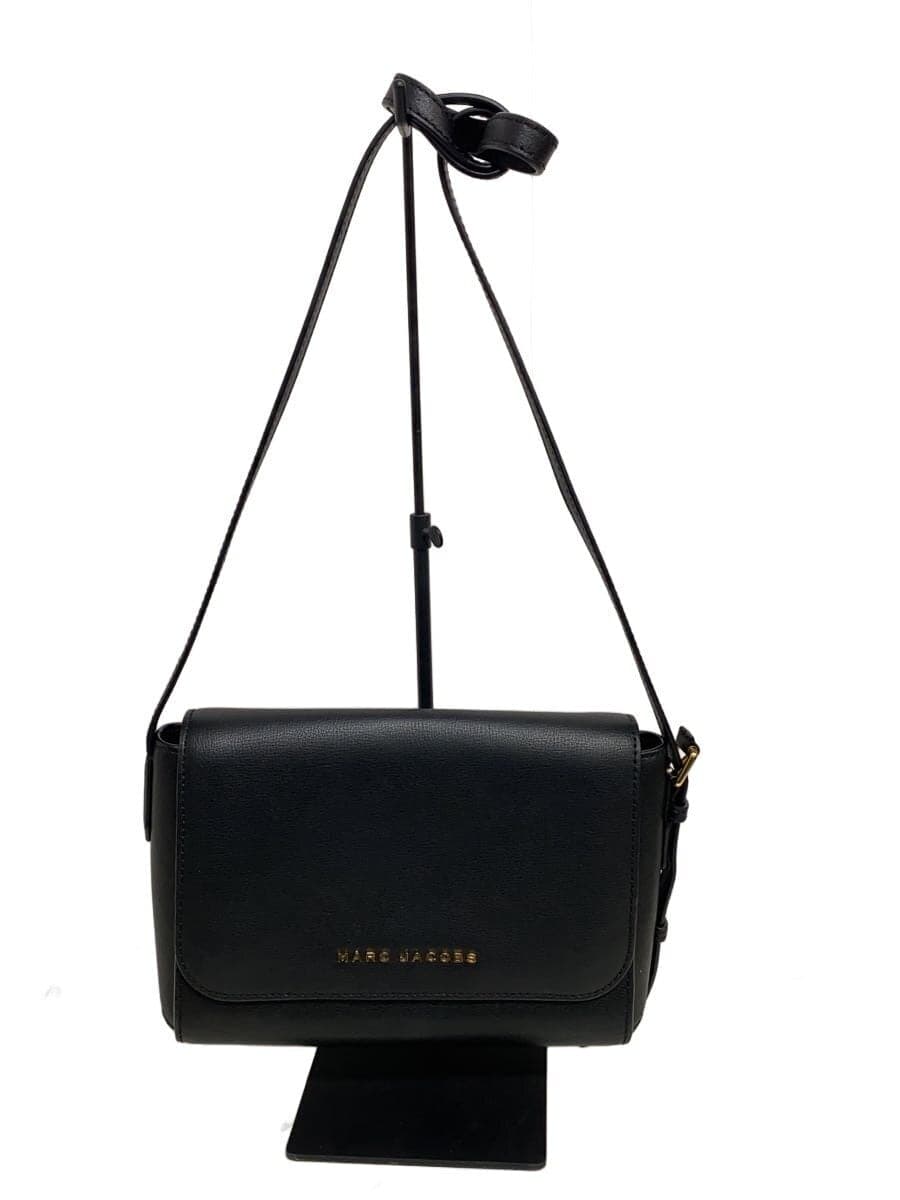 MARC JACOBS Flap Shoulder Bag Leather BLK M0013940