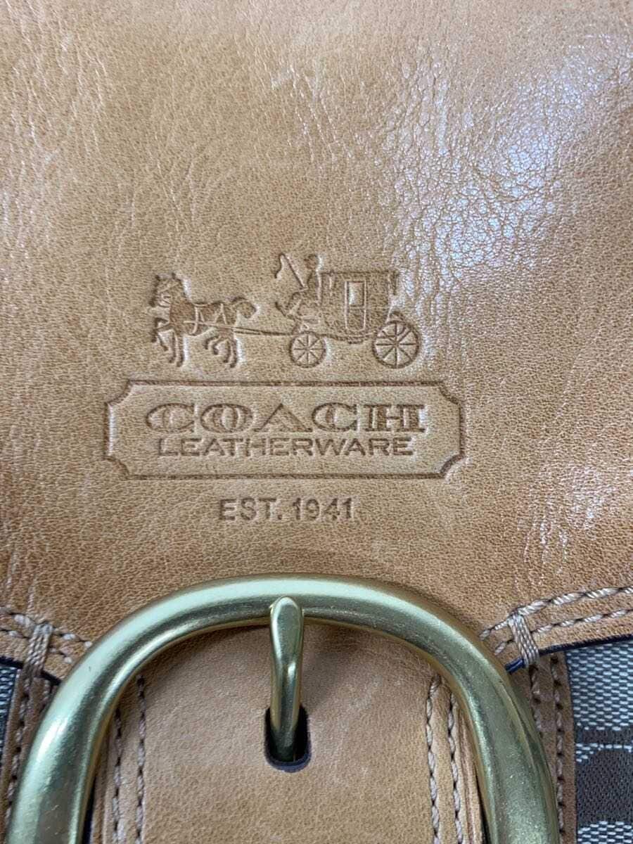COACH Shoulder Bag_Signature Canvas BEG 12392 4