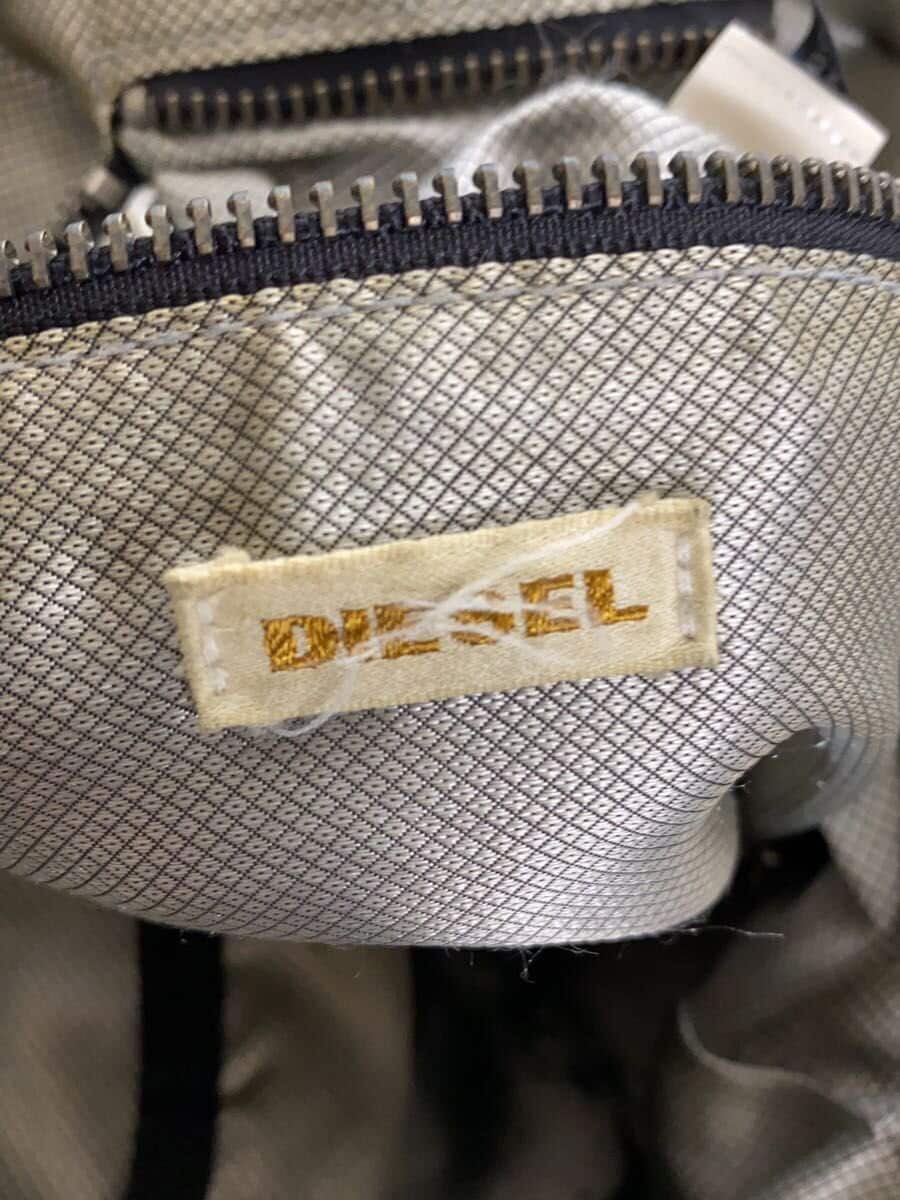 Diesel Fashion Tote Bag Nylon Black All-over Pattern 4