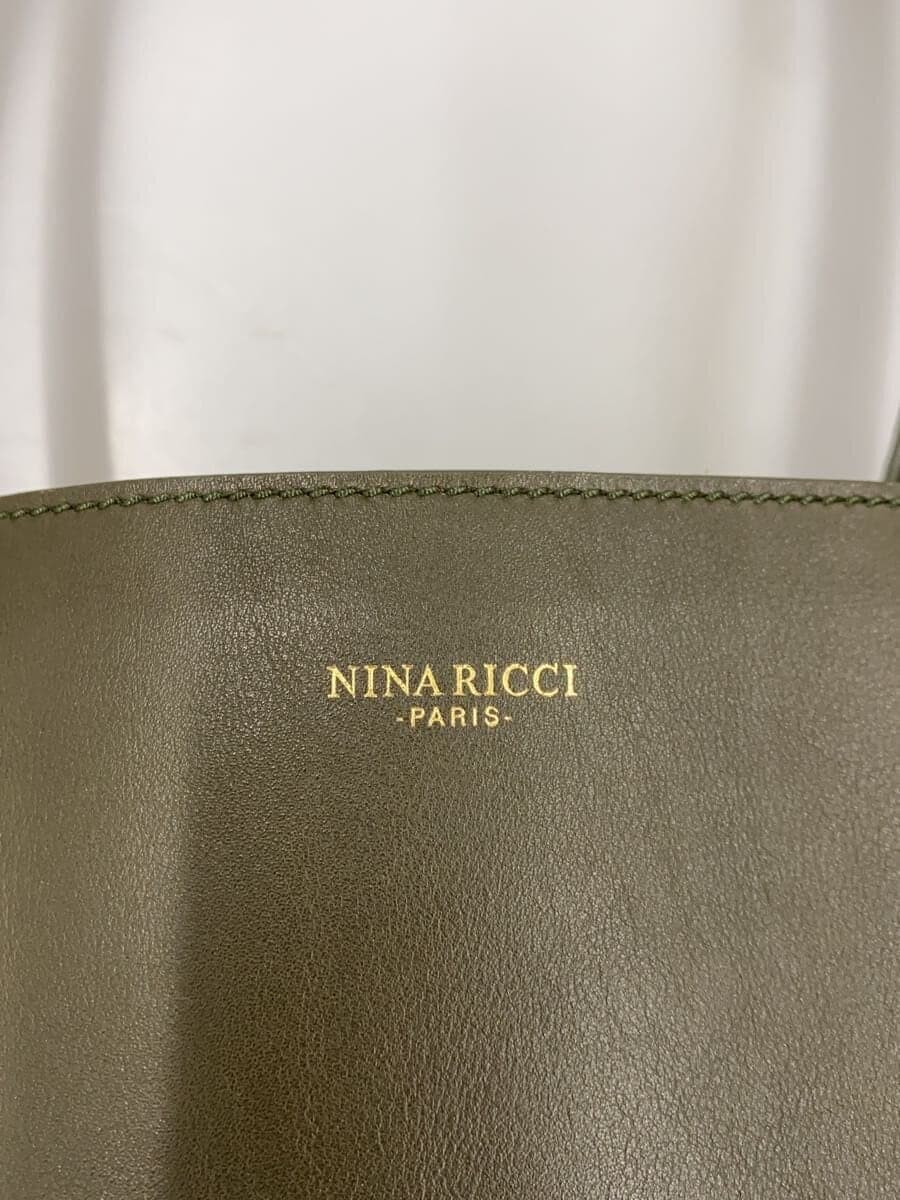 NINA RICCI tote bag -- KHK plain 5