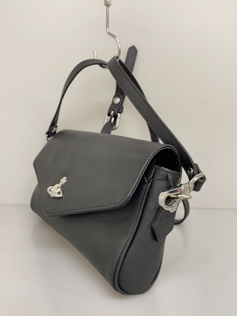 Vivienne Westwood Shoulder Bag Leather BLK 2